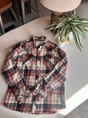 Men’s Reclaimed athletic fit Flannel